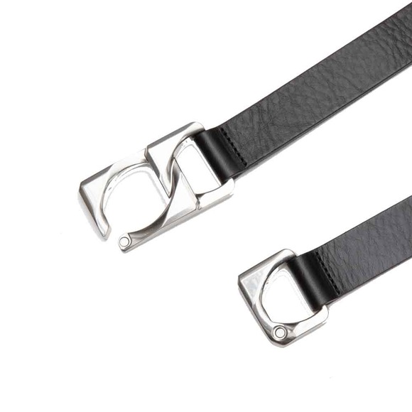 rag & bone Olympus Belt Black with Silver Buckle - Picture 7 of 11